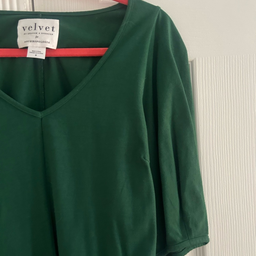 Velvet by Graham & Spencer Green Mini Dress - Picture 3 of 7